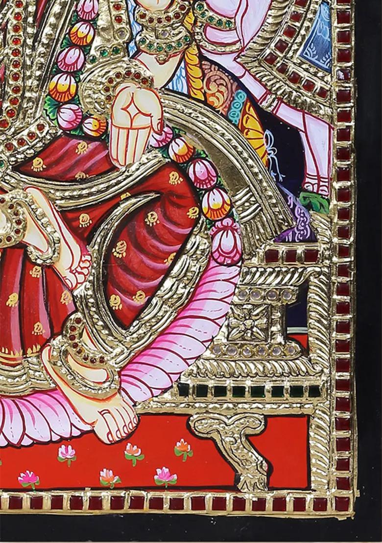 Goddess Gajalakshmi Tanjore Painting