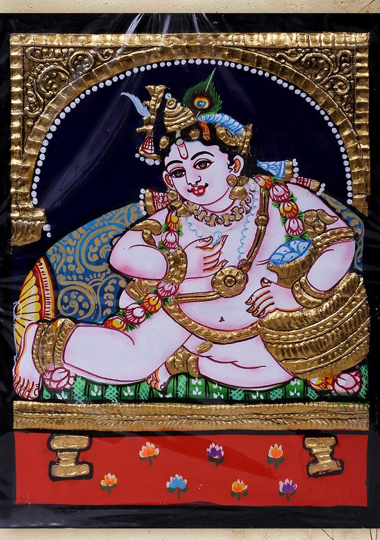 Butter Krishna Tanjore Painting