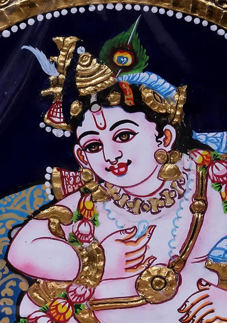 Butter Krishna Tanjore Painting
