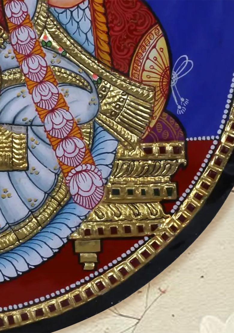 Goddess Saraswati Tanjore Painting