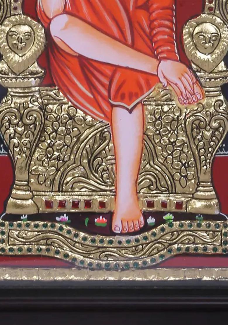 Shirdi Sai Baba Tanjore Painting 24K Gold