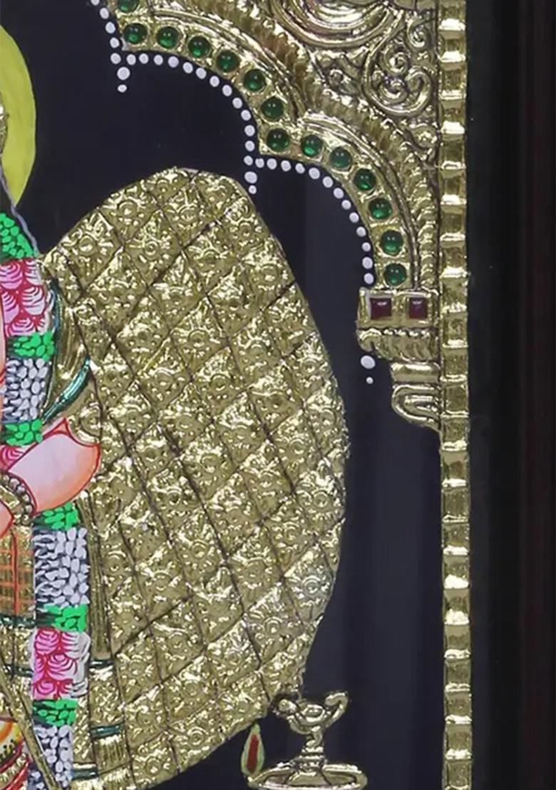 Standing Lord Kikeya Tanjore Painting 24K Gold