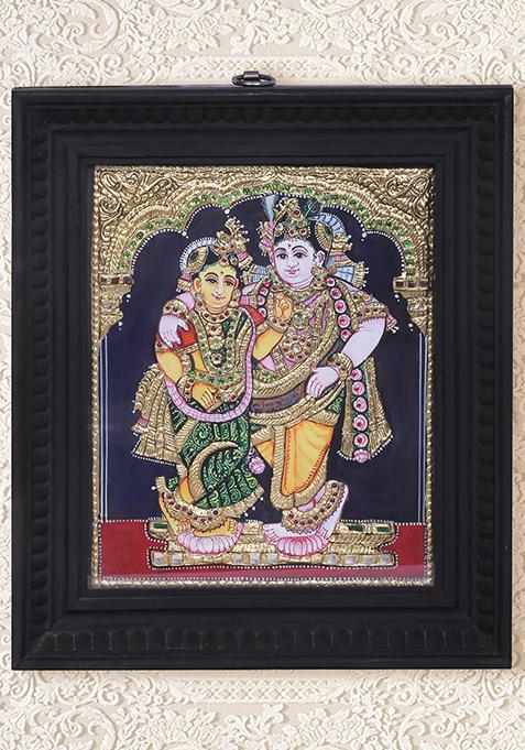 Radha Krishna Tanjore Painting 24K Gold