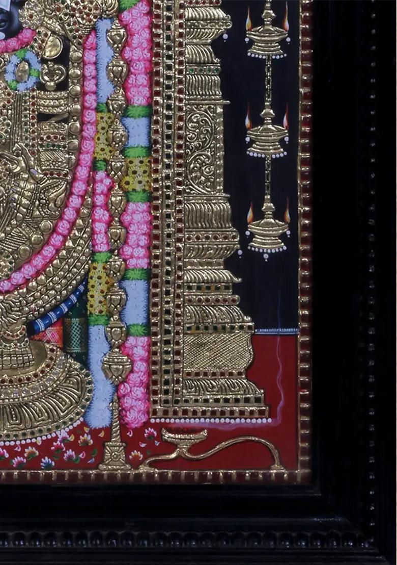 Lord Tirupati Balaji Tanjore Painting 24K Gold