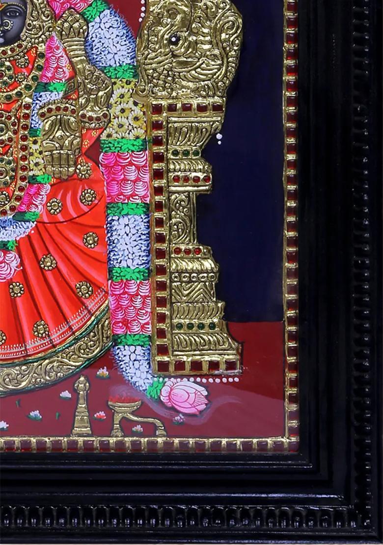 Goddess Padmavathi Tanjore Painting 24K Gold