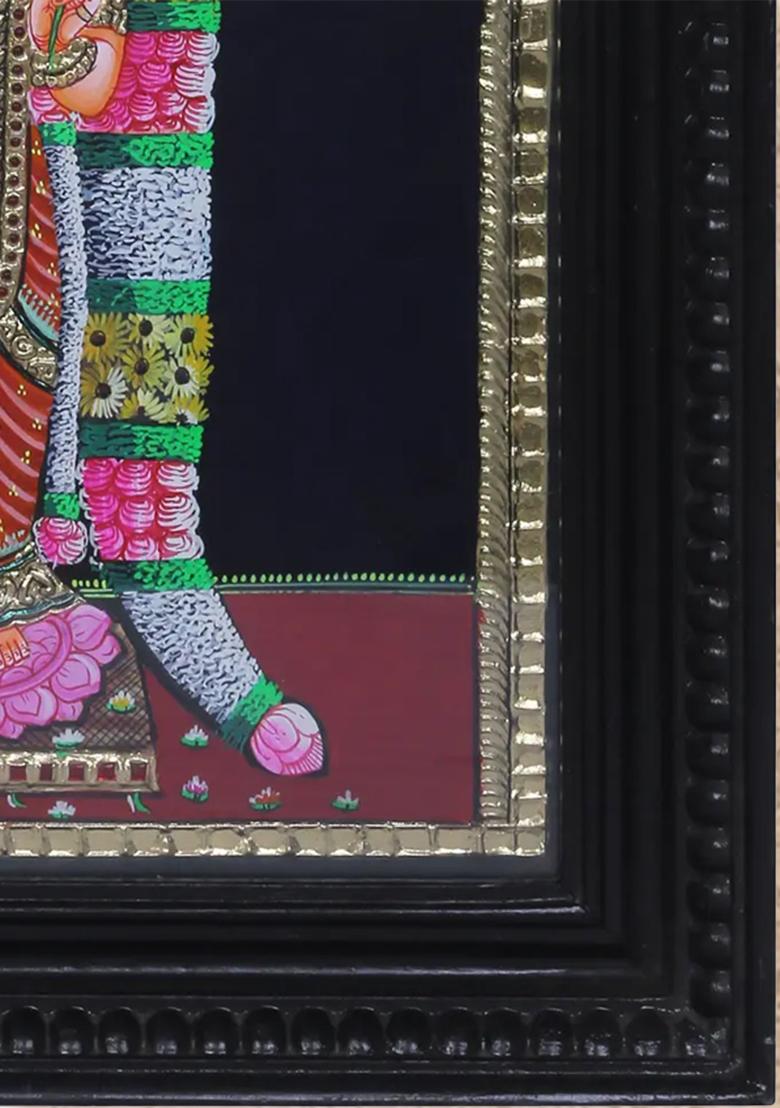 Devi Andal Tanjore Painting 24K Gold