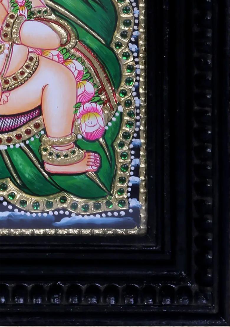Vatapatrashayi Krishna Tanjore Painting 24K Gold