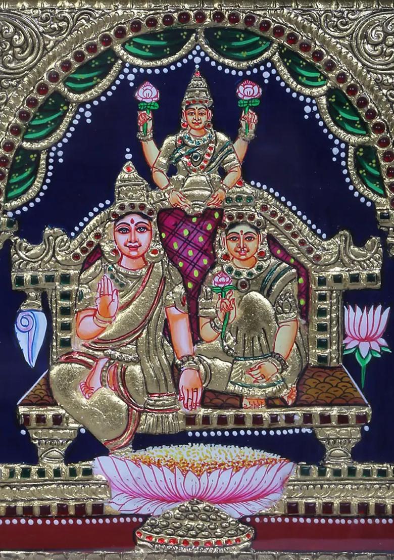 Lakshmi Lord Kubera Tanjore Painting