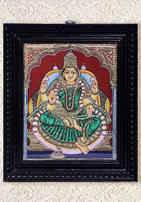 Goddess Lakshmi Tanjore Painting