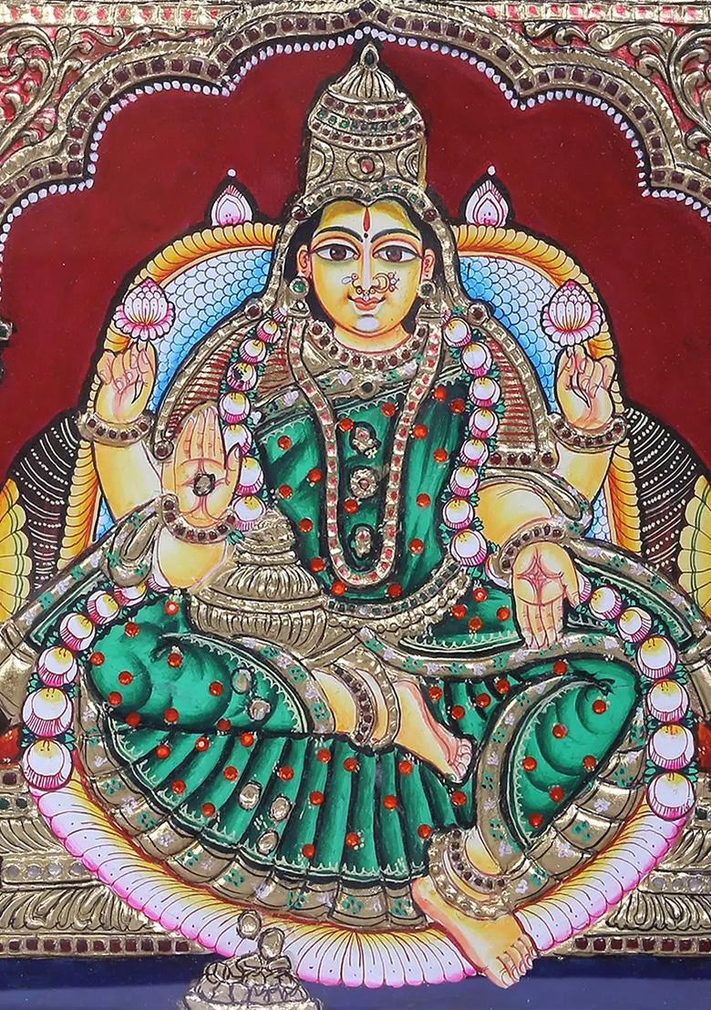 Goddess Lakshmi Tanjore Painting