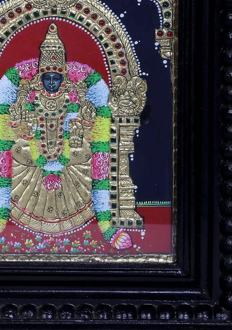 Goddess Padmavati Tanjore Painting 24K Gold