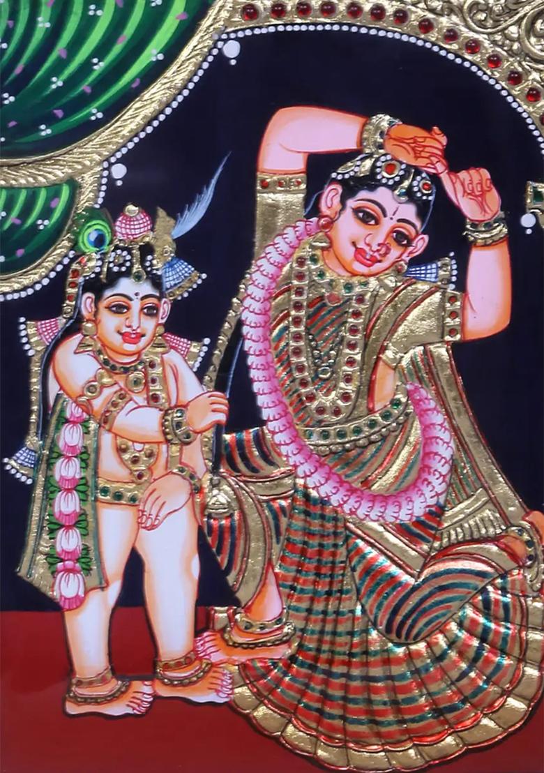 Radha Krishna Tanjore Painting 24K Gold