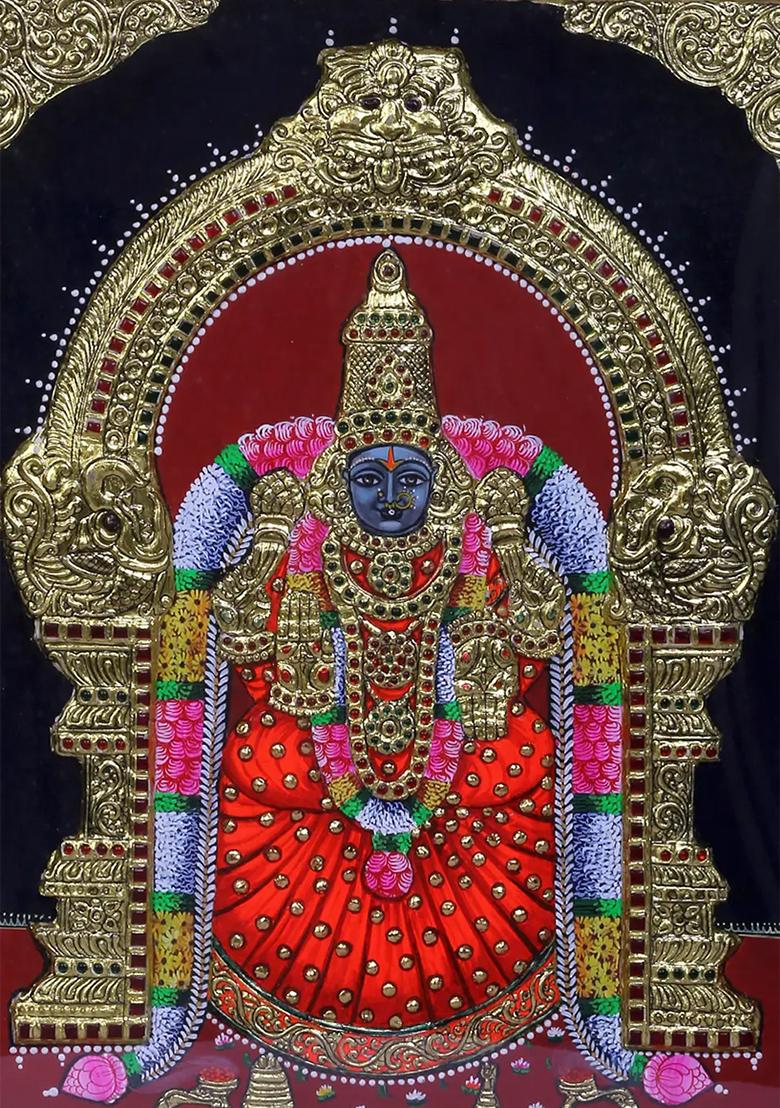 Goddess Padmavathi Tanjore Painting