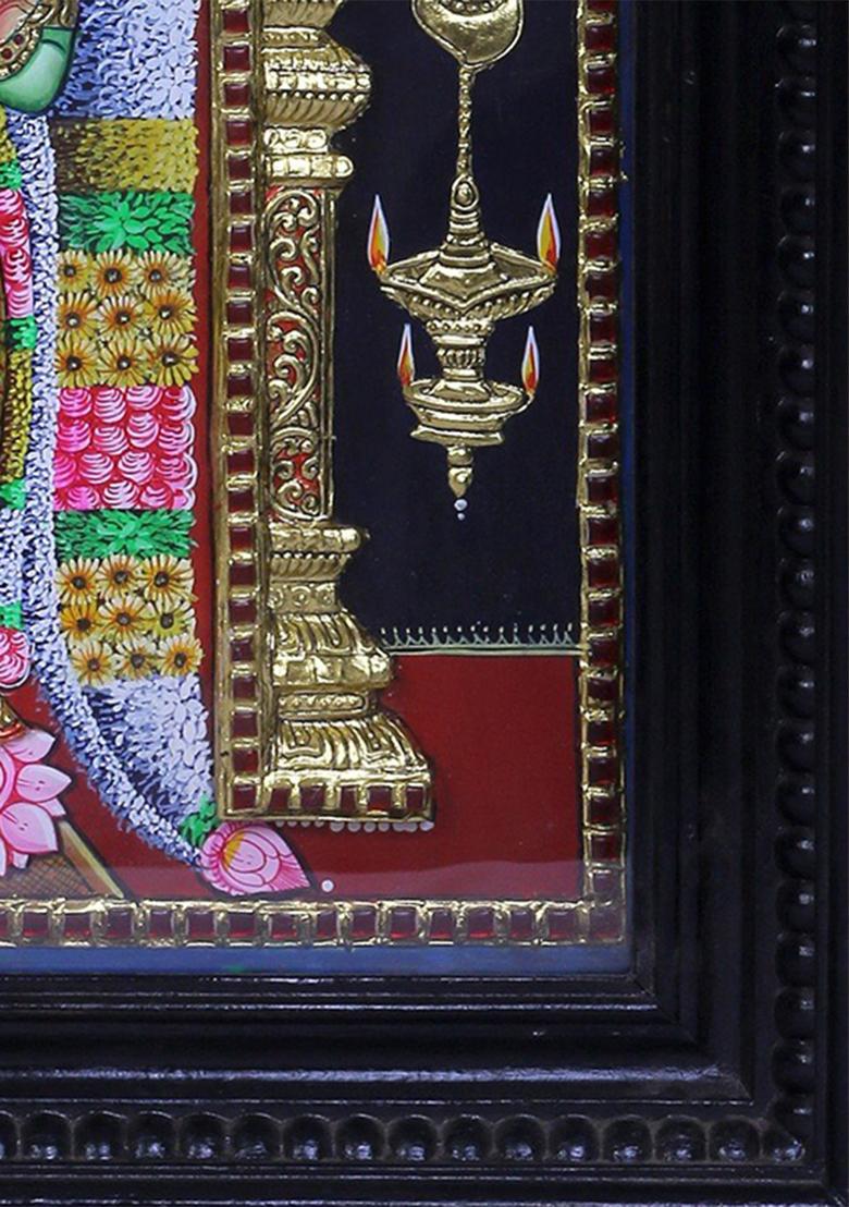 Goddess Andal Tanjore Painting 24K Gold