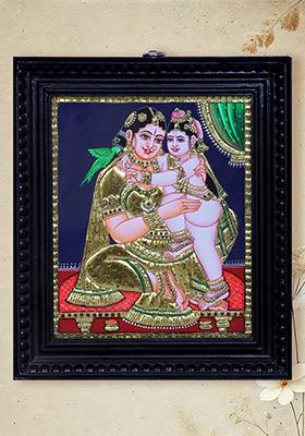 Sacred Bal Krishna Yashoda Painting