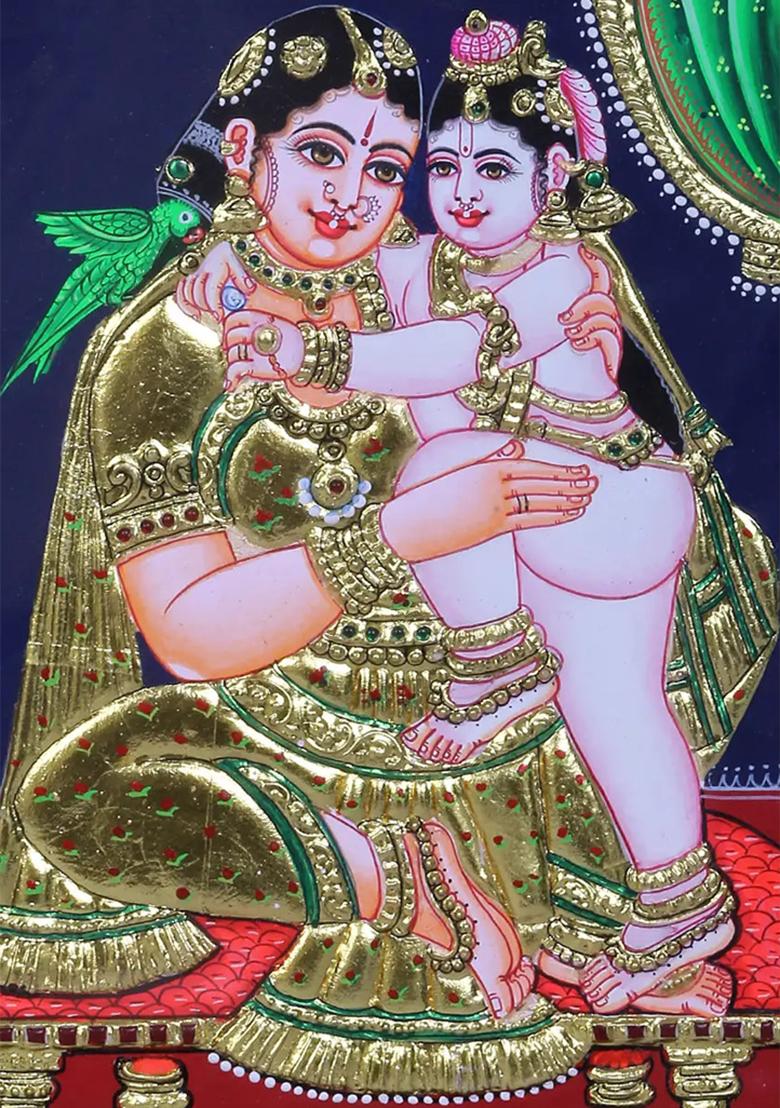 Sacred Bal Krishna Yashoda Painting