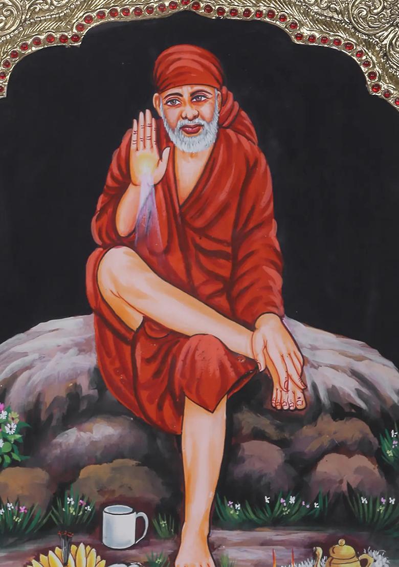 Shirdi Sai Baba Tanjore Painting