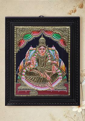 Goddess Dhan Lakshmi Tanjore Painting