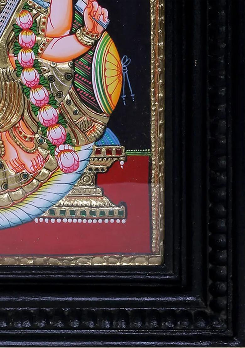 Divine Goddess Saraswati Tanjore Painting