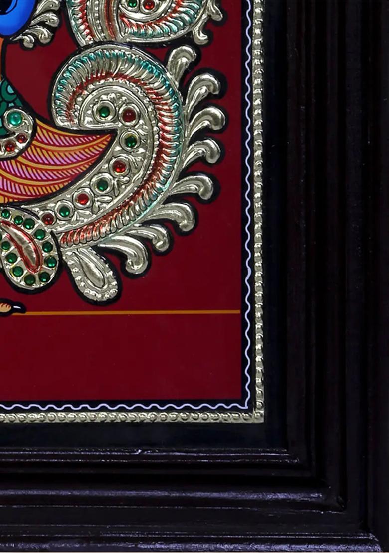 Royal Peacock Tanjore Painting