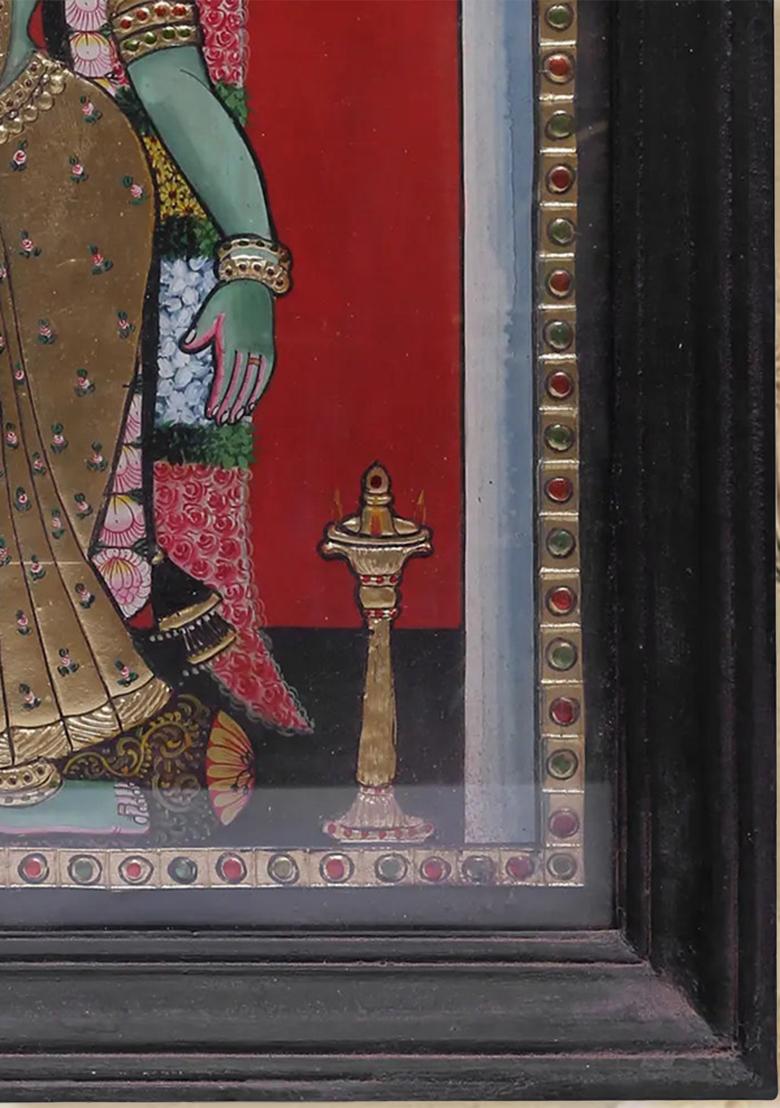 Goddess Meenakshi Tanjore Painting