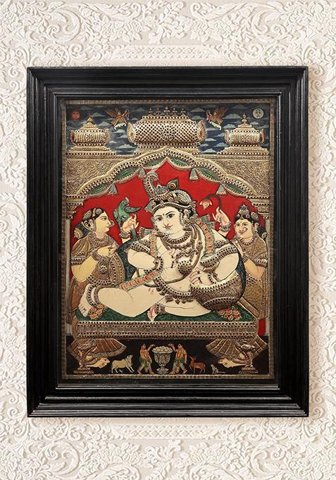 Navaneeta Krishna Tanjore Painting