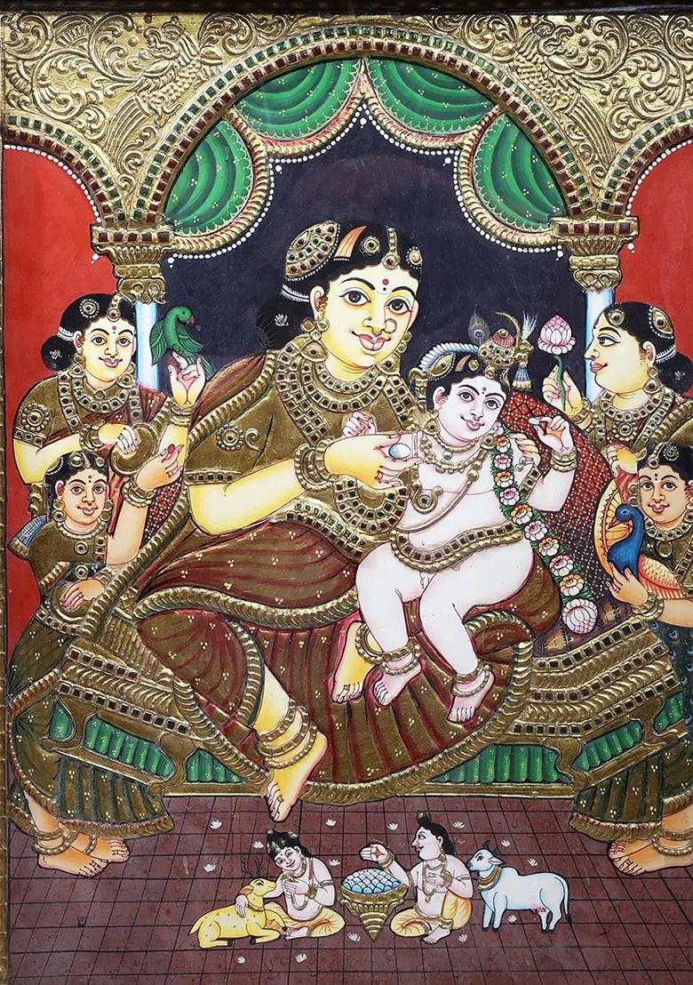 Bal Krishna With Maa Yashoda