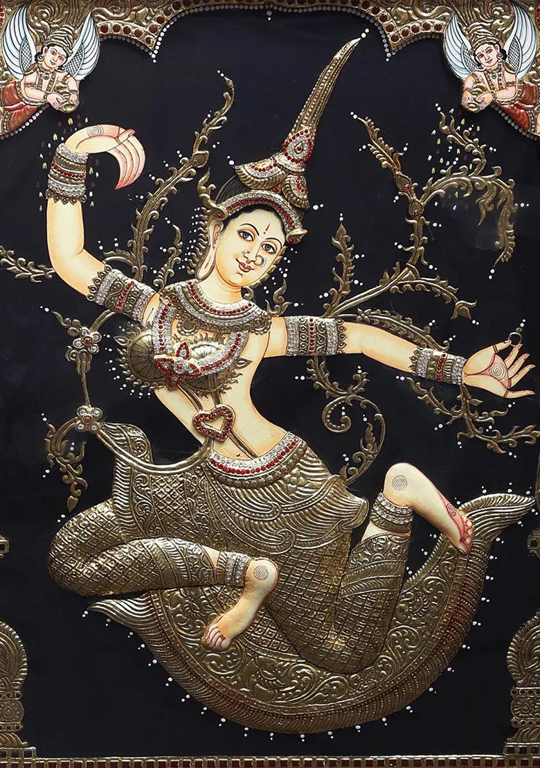 Devi Sita Tanjore Painting 24K Gold