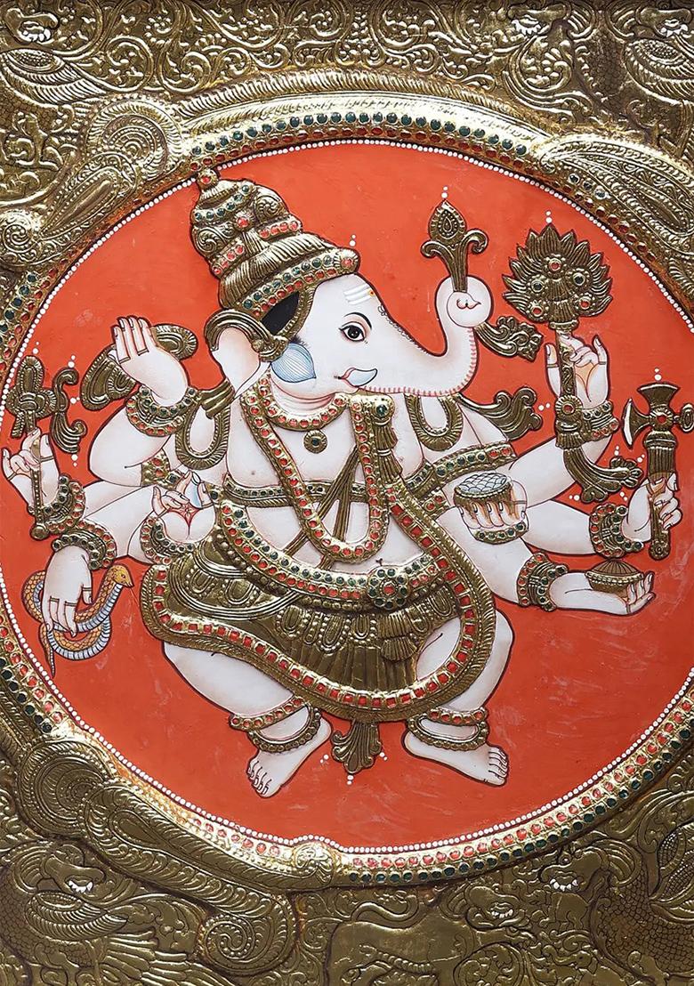 Lord Ganesha Tanjore Painting