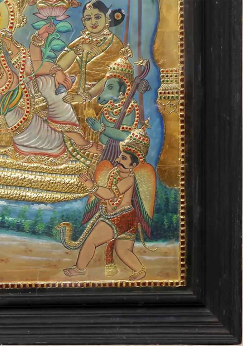Shri Padmanabha Swamy Tanjore Painting 24K Gold