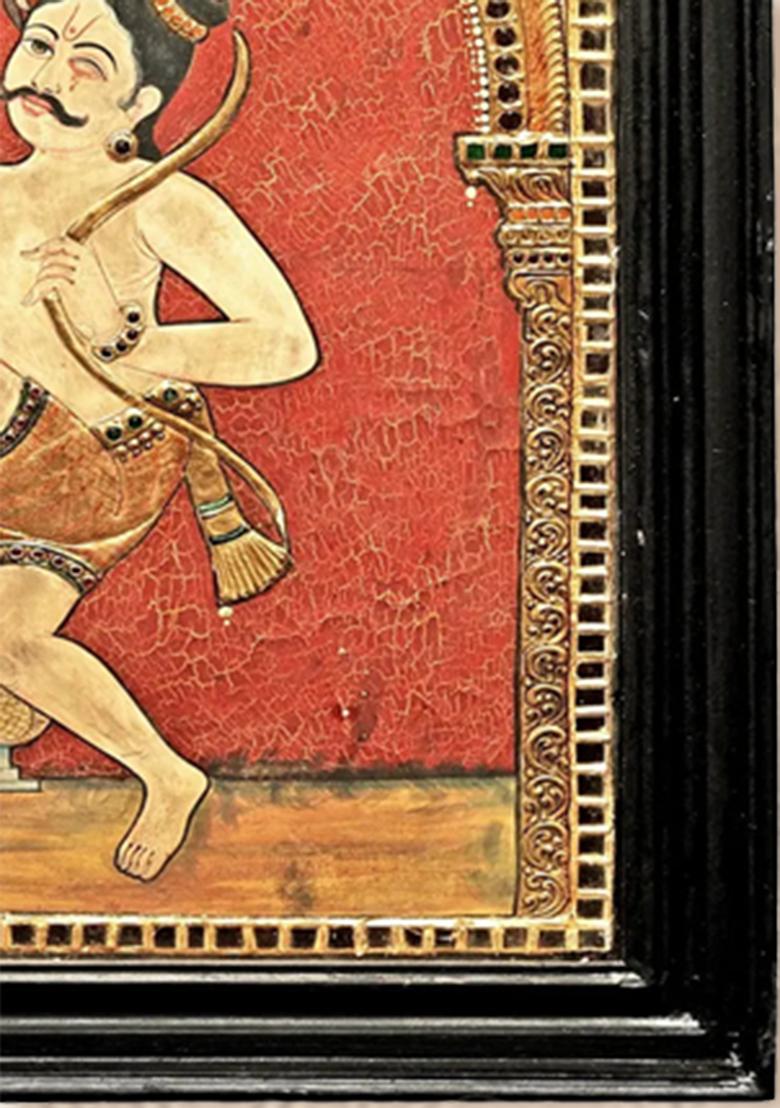 Large Bhakta Kannappa Tanjore Painting