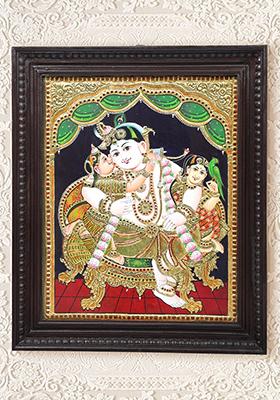 Shirdi Sai Baba Tanjore Painting Art With 24K Gold