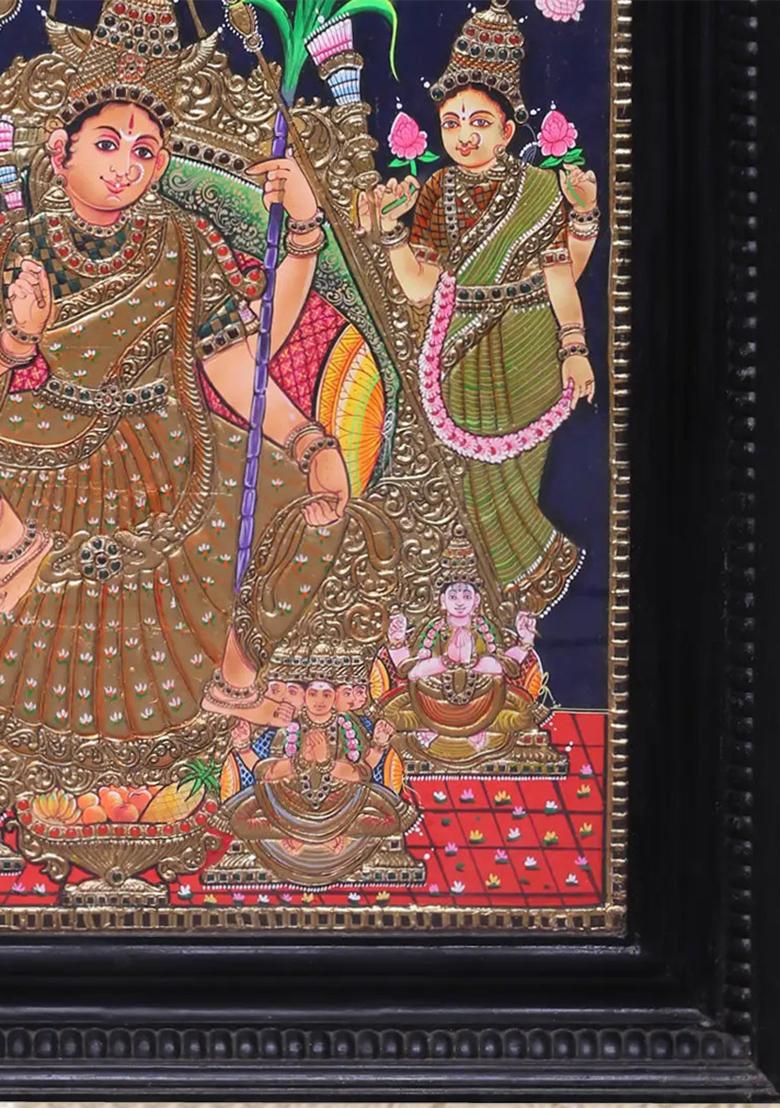 Goddess Rajarajeshwari Tanjore Painting