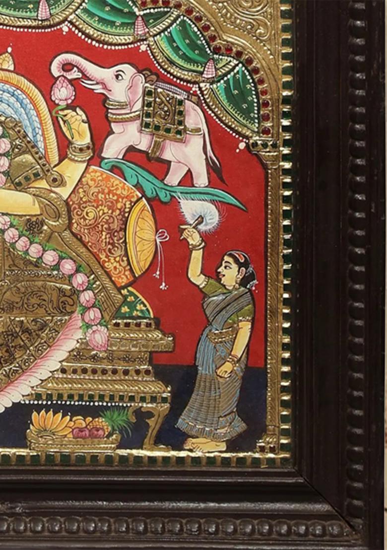 Gajalakshmi Tanjore Painting