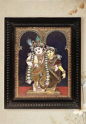 Radha Krishna Tanjore Painting