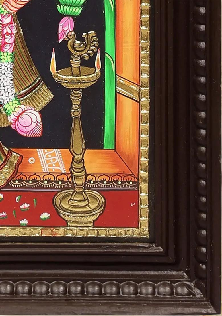 Devi Lakshmi Tanjore Painting 24K Gold