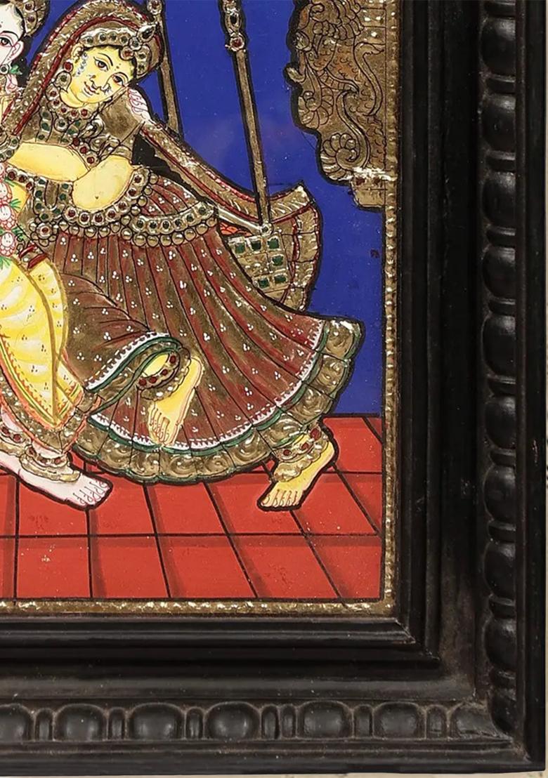 Radha Krishna Tanjore Painting 24K Gold