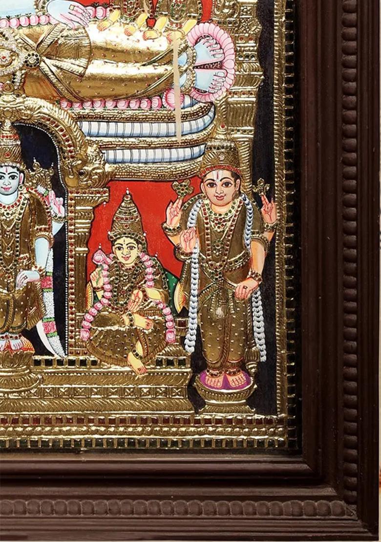 Grand Shree Ranganatha Swamy Tanjore Painting