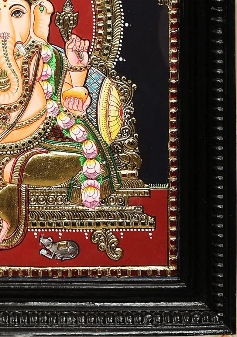 Graceful Radha Krishna Tanjore Painting