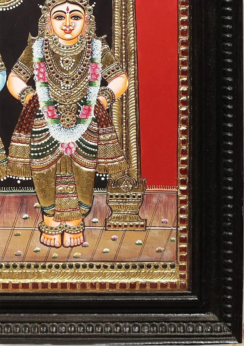 Majestic Lakshmi Narasimha Tanjore Painting
