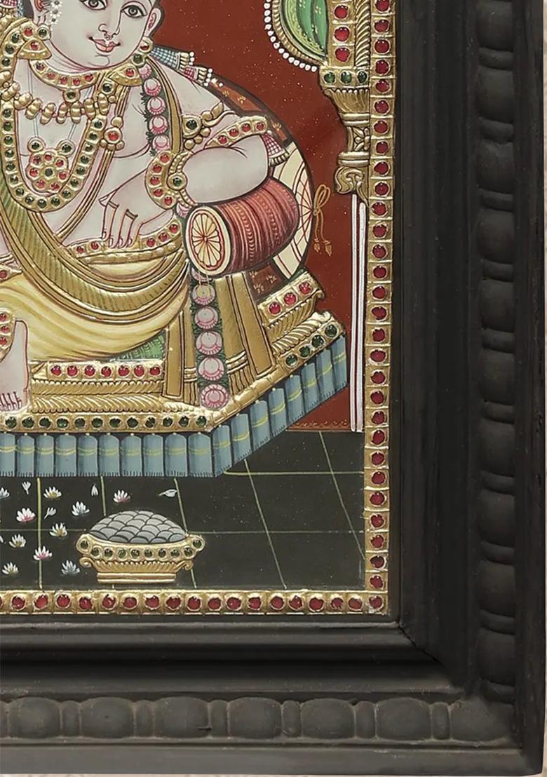 Majestic Vithoba Krishna Tanjore Painting