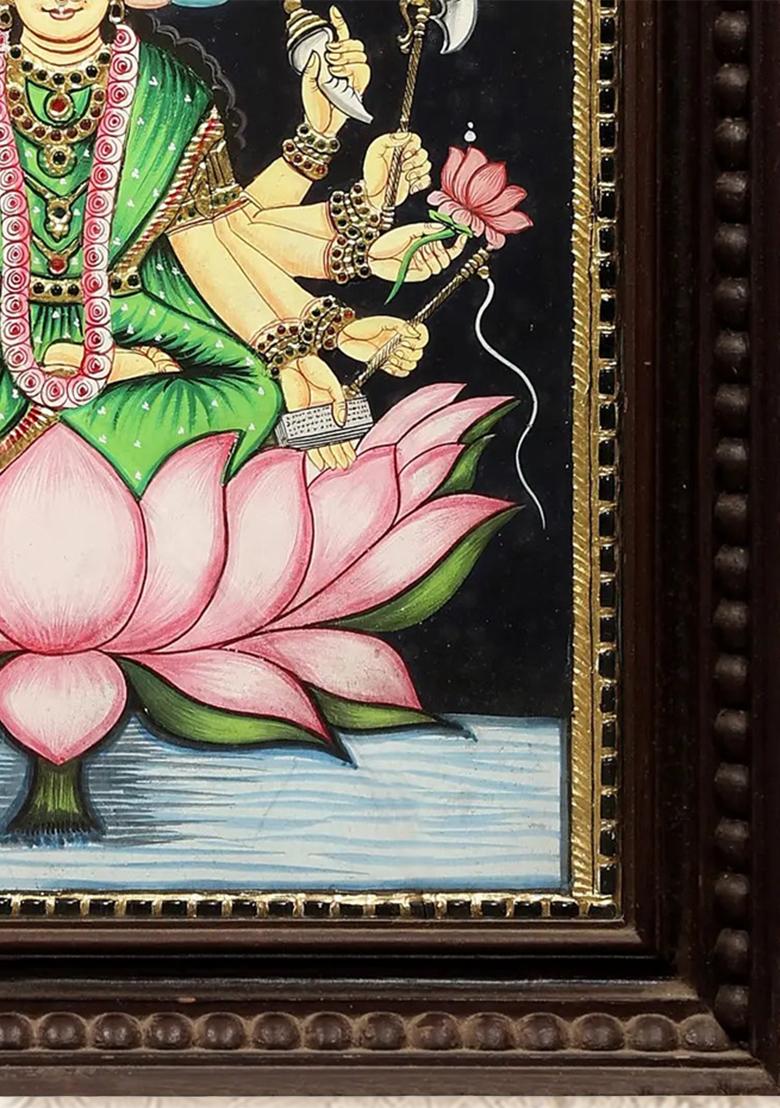 Goddess Gayatri Devi Tanjore Painting