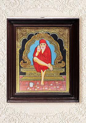 Shirdi Sai Baba Tanjore Painting