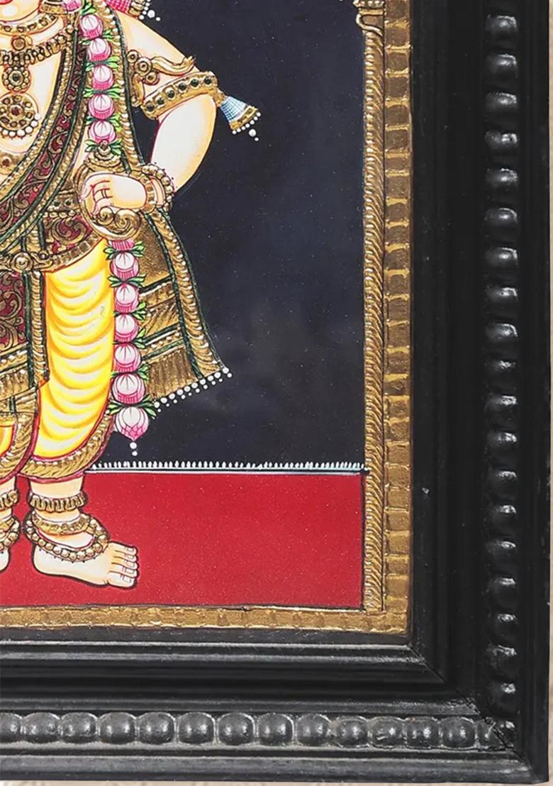 Lord Krishna Tanjore Painting 24K Gold