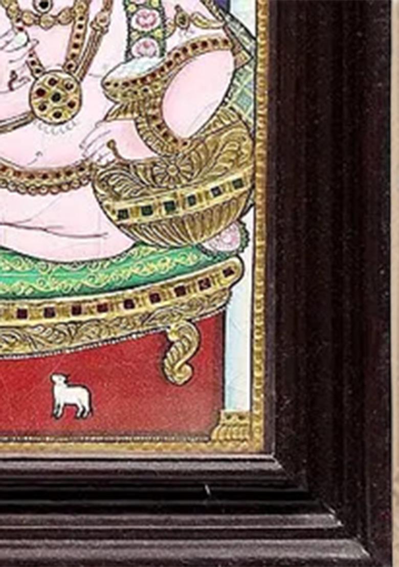 Butter Krishna Tanjore Painting 24K Gold