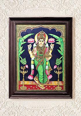 Goddess Lakshmi Tanjore Painting