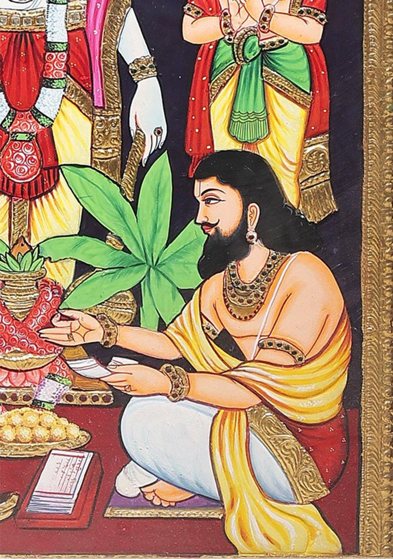 Lord Vishnu Tanjore Painting