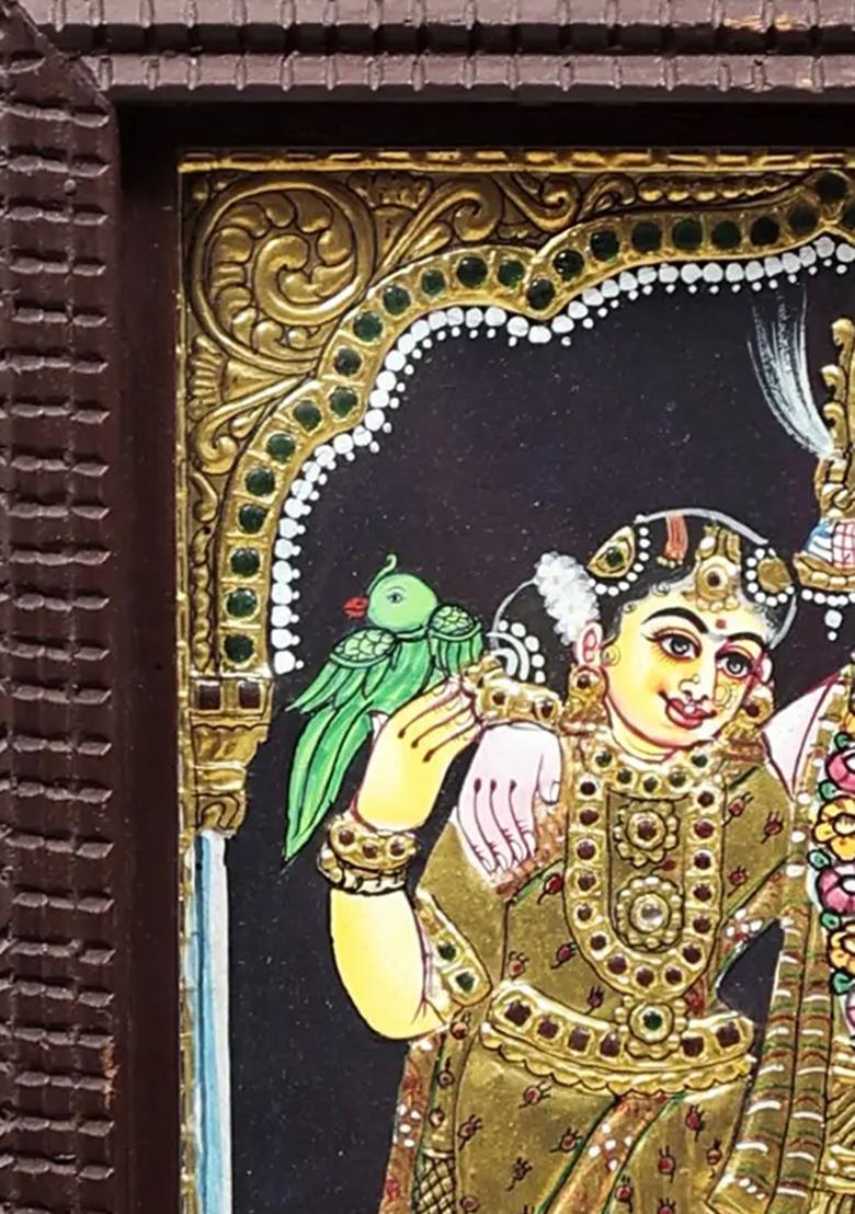 Lord Krishna And Radha Tanjore Painting