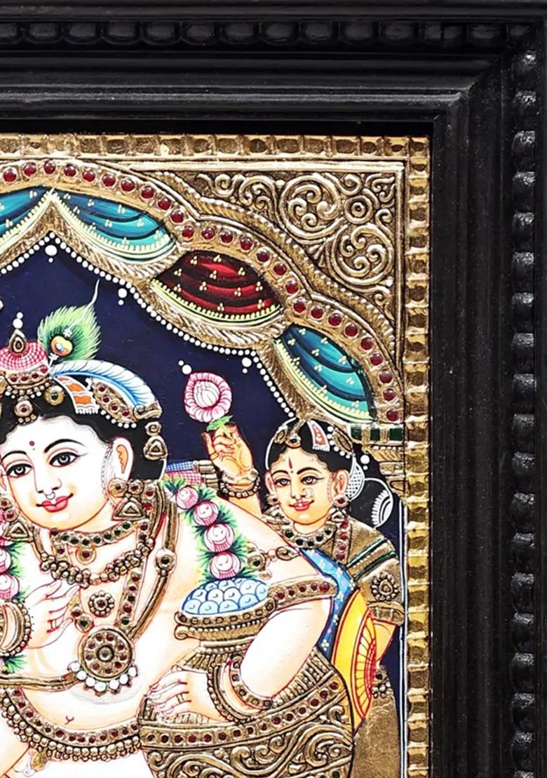 Lord Vishnu Tanjore Painting