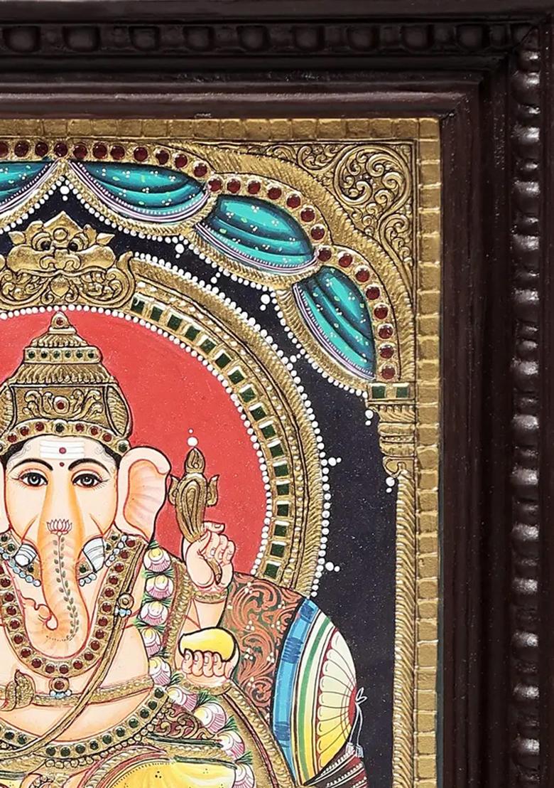 Bhagwan Ganesha Tanjore Painting